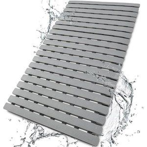 Shower Mat Non Slip Bathtub Mat with Suction Cups and Drain Holes 27.5x15.7 Inch